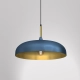lafabryka.pl Lampa wisząca LINCOLN BLUE/GOLD 1xE27 MLP7901 Milagro